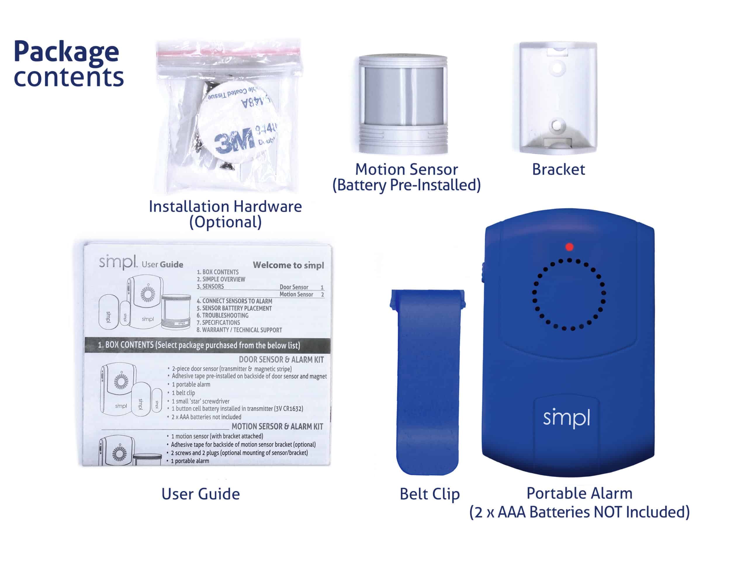 Wander Alert Motion Sensor Kit SMPL Technology